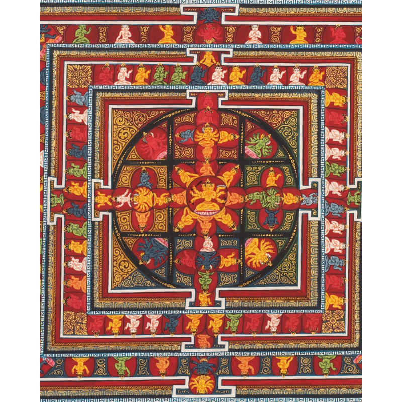 Dharma Dhatu Mandala (Brocadeless Thangka)