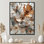 «Lacher Metallic Copper and Chrome Abstract Flowers II» - Décoration murale fleurs