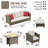 6-piece Outdoor Wicker Patio Conversation Furniture Set With Fire Pit Table-860277861