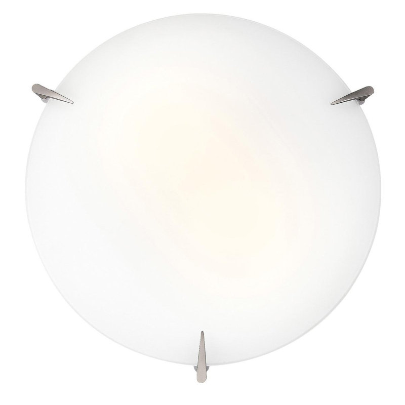 Vandemere Glass Flush Mount, 3.75" H x 16" Diameter