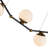 Chianti 54-in Height Adjustable ETL Certified Integrated LED Linear Chandelier with 3 Glass Shades