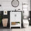 Meuble-lavabo simple 24 po avec plateau Jayelle
