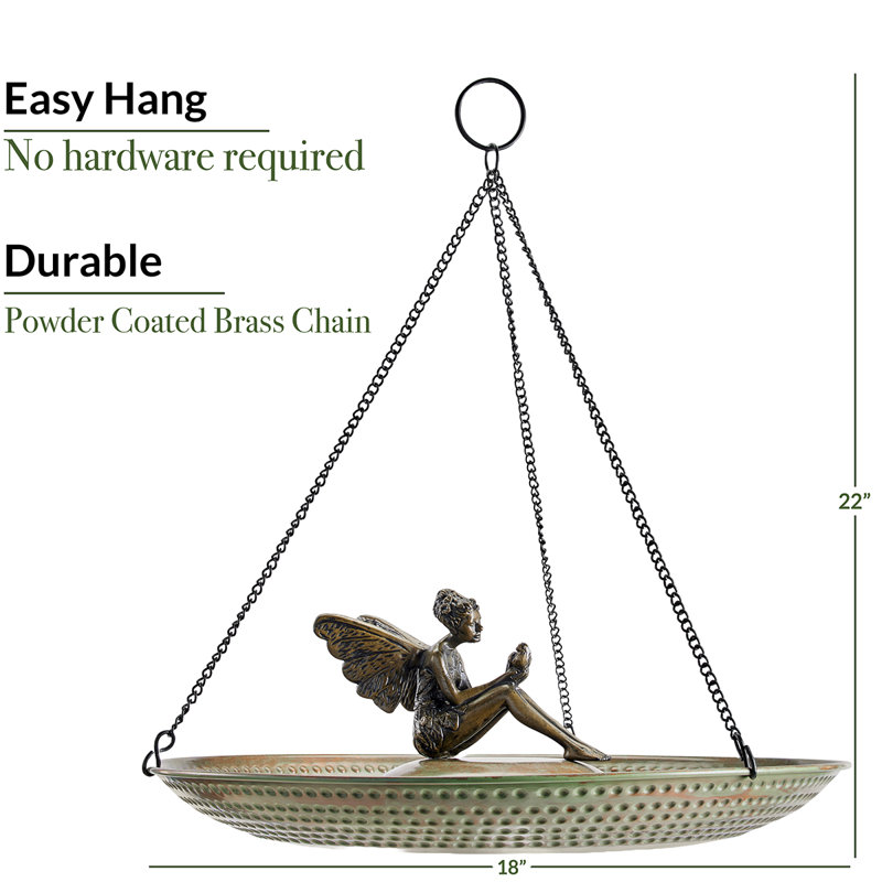 Alorie Copper Hanging Birdbath
