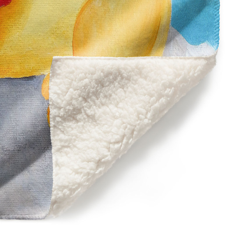Couverture à motif de lion, 51 po x 60 po