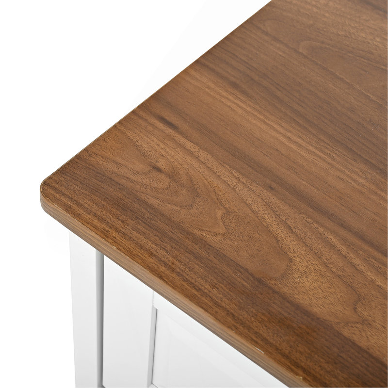 Commode et commode blanches avec tiroirs avec espace profond, armoire de rangement en bois pour le salon, couloir, bureau, blanc