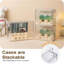 Présentoirs en acrylique transparent pour objets de collection avec lumière DEL, très grand