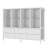 8 Cube Storage Bookcase With 6 Fabric Drawers,diy Cube Fabric Storage Organizer, 4 Tiers Bookcase With Open Display Shelves,modern Storage Bookshelf For Home And Office-1426654006