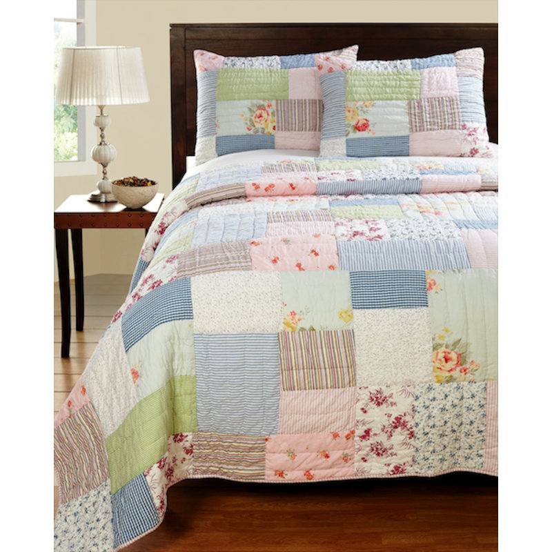 Laune Farmhous Quilt Set - Twin, Twin Quilt + 1 Pillow Sham