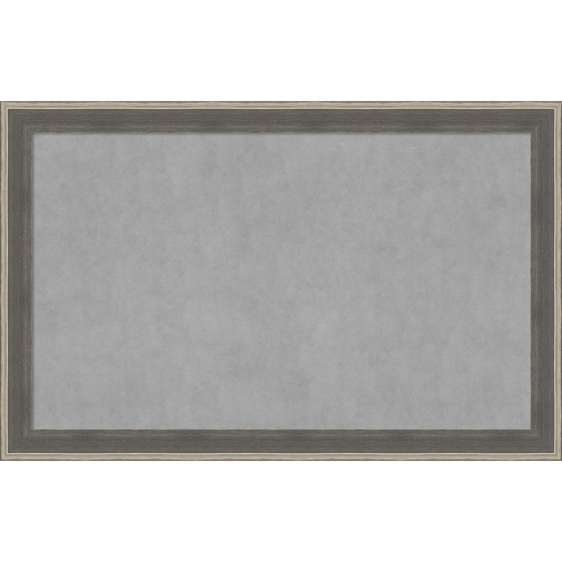 Tableau magnétique encadré gris argenté Cottage - Tableau magnétique, tableau d'organisation, H 29 po x l 45 po