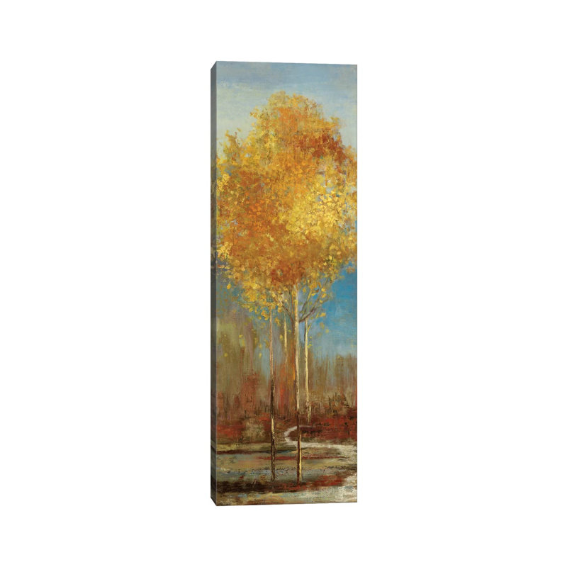 Ginkgo Tree I - Wrapped Canvas Panoramic Painting, 121.92 cm H x 40.64 cm W x 3.175 cm D
