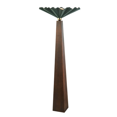 Furrow 65-in Red Floor Lamp