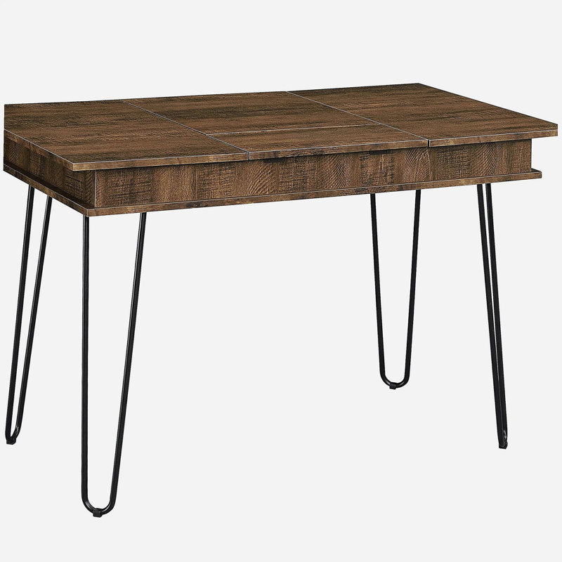 Bureau d'écriture Rustic Amber avec 4 rangements cachés