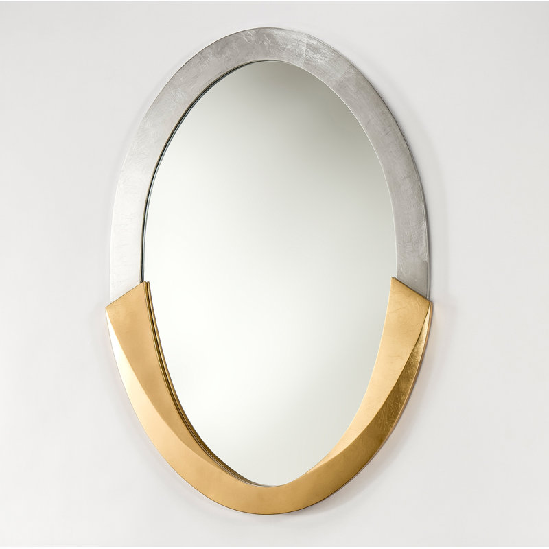 Oval Metal Wall Mirror
