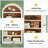 Storage Display Shelf,Elegant Arch Design Bookshelf