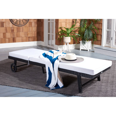 Chaise longue inclinable avec coussins 27,2 po Cabdi