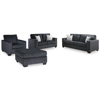 Altari Queen Sofa Sleeper, Loveseat, Chair and Oversized Ottoman