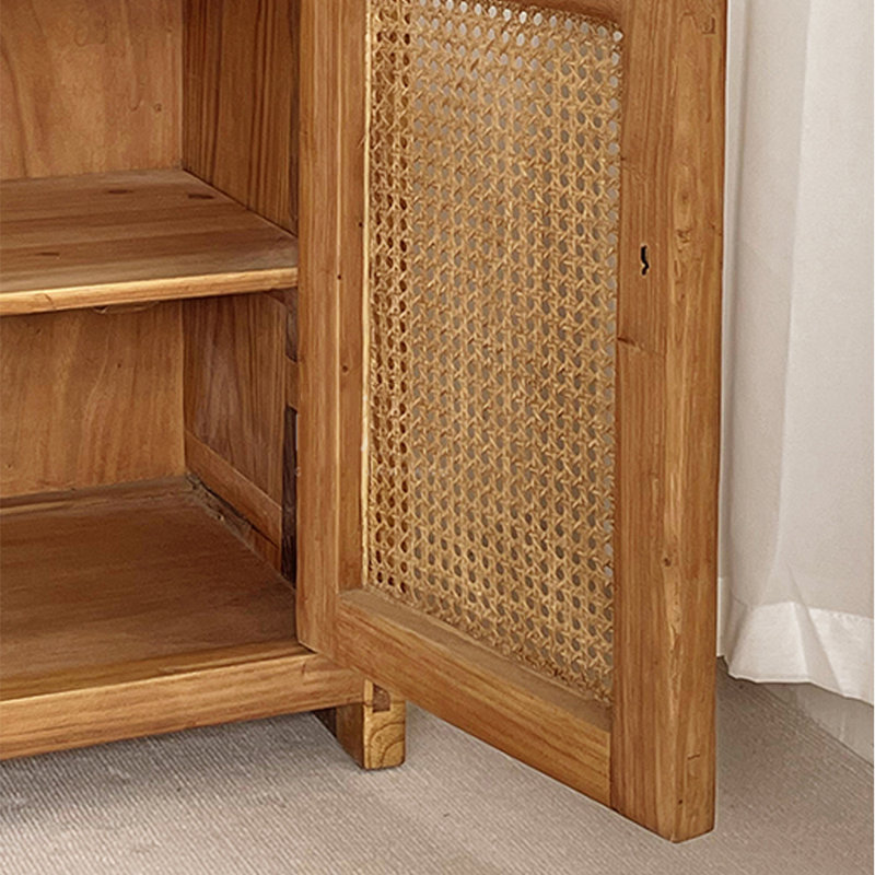 Armoire d'entrée en bois d'orme massif