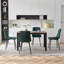 Ensemble de chaises de salle à manger en velours de style Mid-Century moderne pour la cuisine et le salon-2084784019-2084784017
