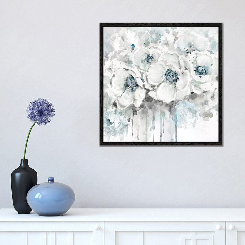 Spring Blues II by Carol Robinson - Wrapped Canvas Print, Black Framed, 45.72 cm H x 45.72 cm W