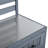 Solid Wood Outdoor Kitchen Island With Stainless Steel Top, Movable Shelves, Lockable Wheels, And Versatile Use As Grill Prep Table Or Potting Bench.-859590322
