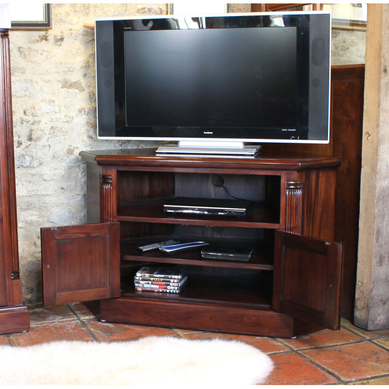 Pradnya Unfinished Corner TV Stand for TVs up to 50"