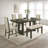 Rectangular Extendable Dining Table 18" Leaf Trestle Pedestal Base Dark Wood