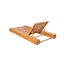 Ensemble de chaise longue d'extérieur en bois d'acacia Lyor avec coussins et dossier réglable-1646976116-1734953029