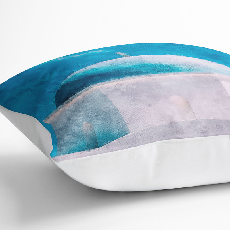 Square Cushion, 40cm H x 40cm W x 15cm D, White