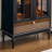Black Solid Wood+Glass Display Cases