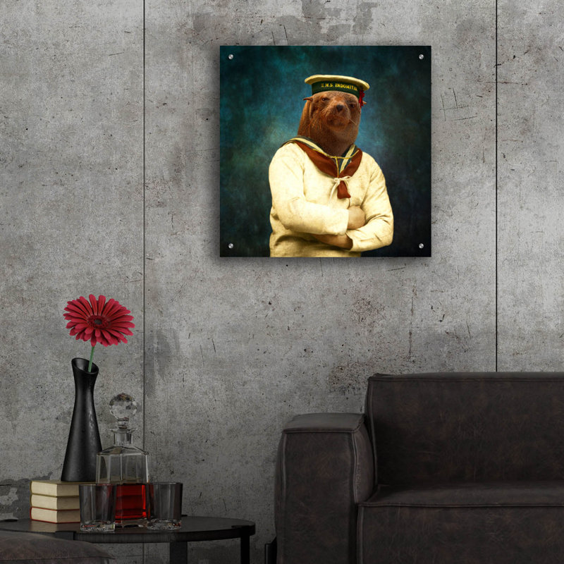 «The Bad Boy» par Martine Roch, H 24 po x l 24 po x P 0,2 po