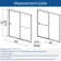 Opal Mirage MCOCOD 60" W x 76" H Double Smooth Sliding Semi-Frame Shower Door with3/8"(10mm) Clear Glass