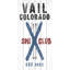 Reproduction d’art textuel sur bois, "vail ski club"-26009339