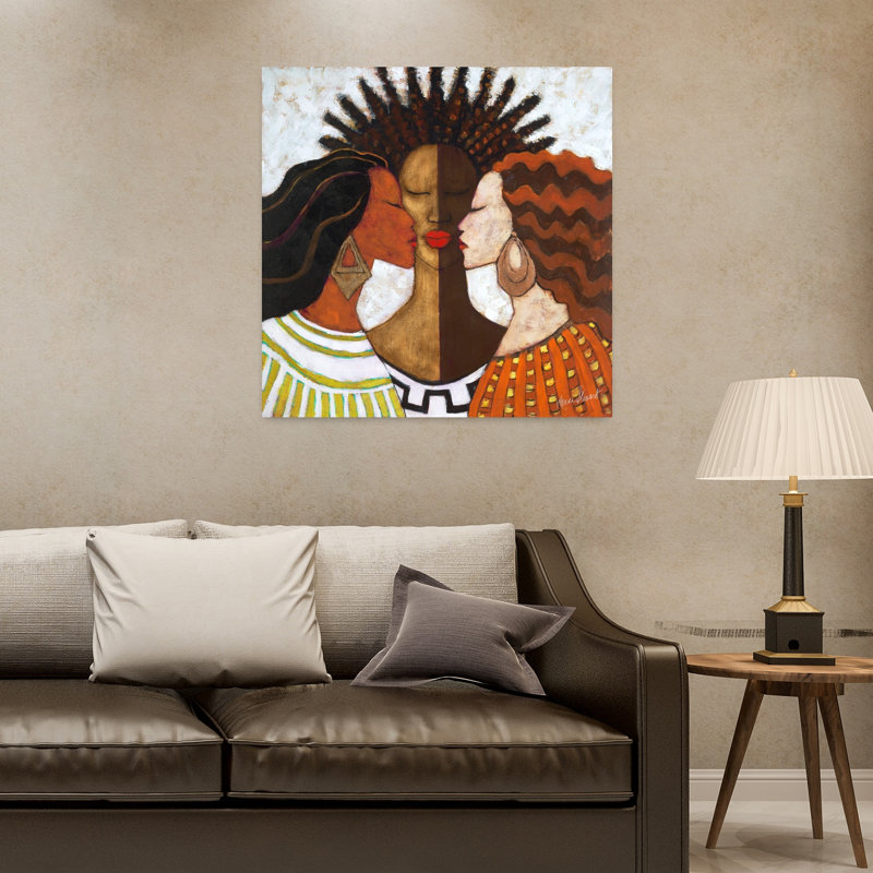 «Every Woman», art contemporain abstrait, H 32 po x l 32 po