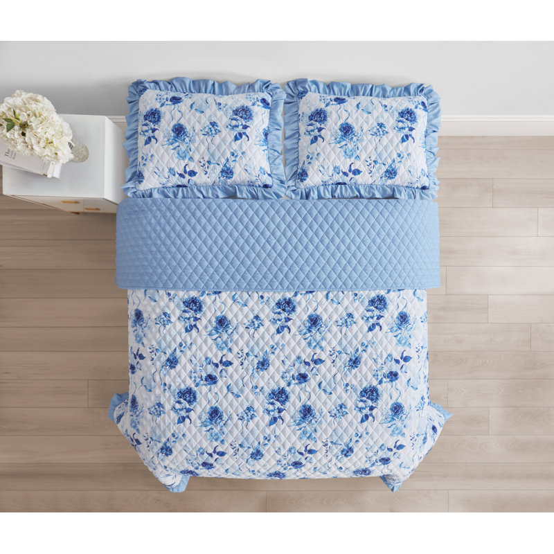 Ensemble de courtepointe en microfibre / polyester Kiylan, Courtepointe très grand et 2 très grandes taies
