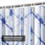 Rideau de douche bleu indigo sans couture avec 12 crochets-1350564617