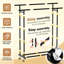 Portemanteaux double, 1 paquet (noir)