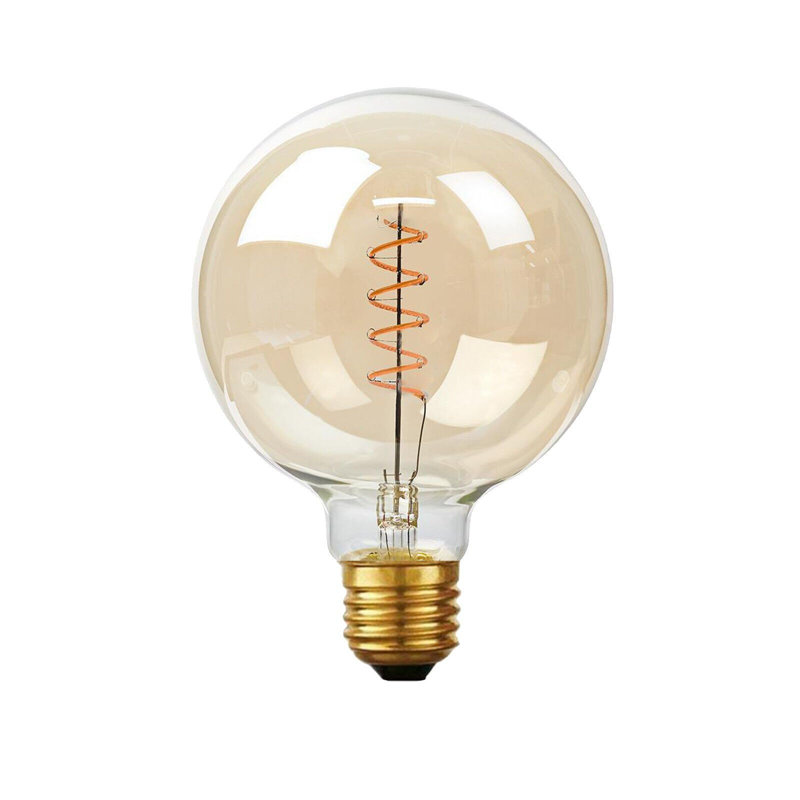 Sikora 4W LED Vintage Edison Globe Light Bulb Amber