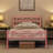 88.5cm Height Metal Bed Frame with Cloud-inspired Design Headboard-1728488638-1716333331