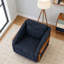 Fauteuil en tissu d'ameublement Chenille-37367234