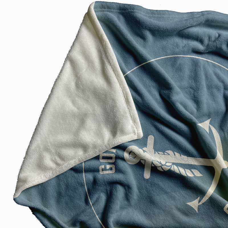Jeté polaire Nautical Nights, L 30 po x L 40 po, Gris fumée cendré, 1.75