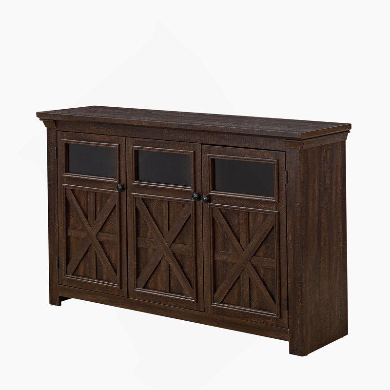 Buffet, armoire de rangement et meuble télé avec trois portes 52,99 Corrinn, H 35 po x l 53 po x P 15,35 po, Espresso