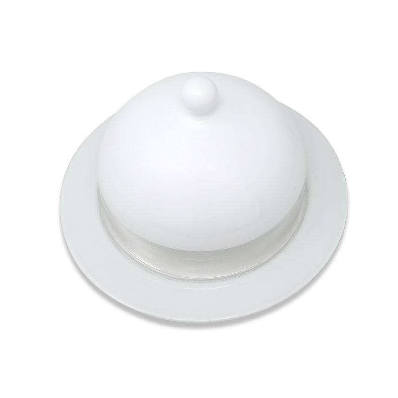 White and Glass Cake Dome