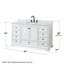 Ensemble de meuble-lavabo simple 60 "avec miroir Deborah-23113263-80209534