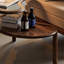 Table basse rétro de forme irrégulière