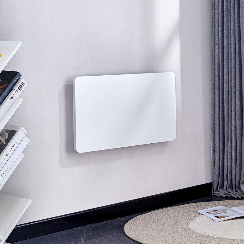 Wall-Mounted Folding Table - Fold-Down, Small Space - White