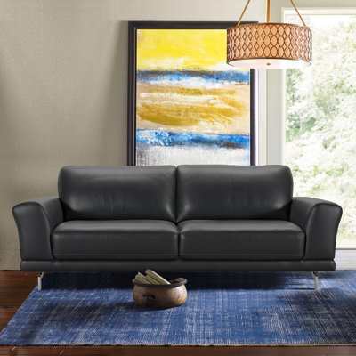 Randalholme 87'' Faux Leather Sofa