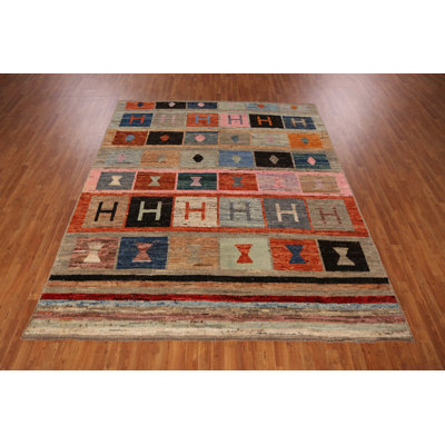 Tapis marocain à motif géométrique All-Over 8 x 10