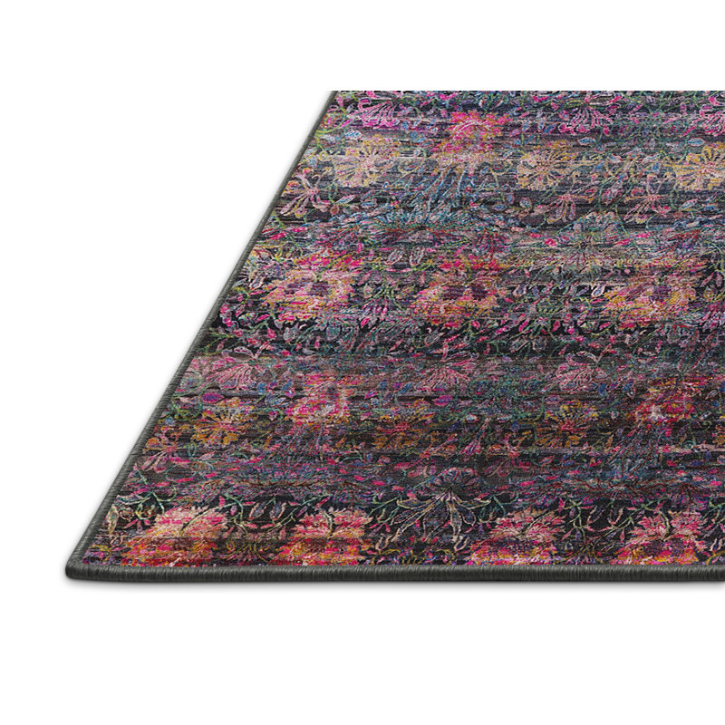 Tapis gris / mauve, Tapis de couloir 2 pi x 5 pi