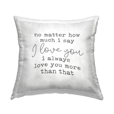 Coussin romantique "Love You" par Lux + Me Designs