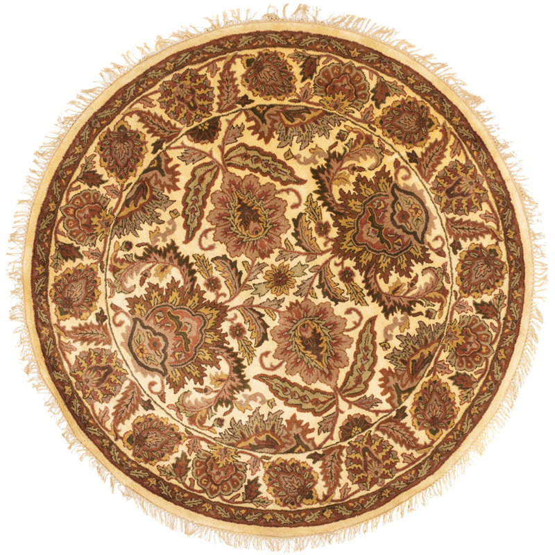 Hand Tufted Wool Oriental Rug, Round 8'
